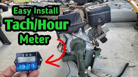 Mud Motor Tach/Hour Meter Install