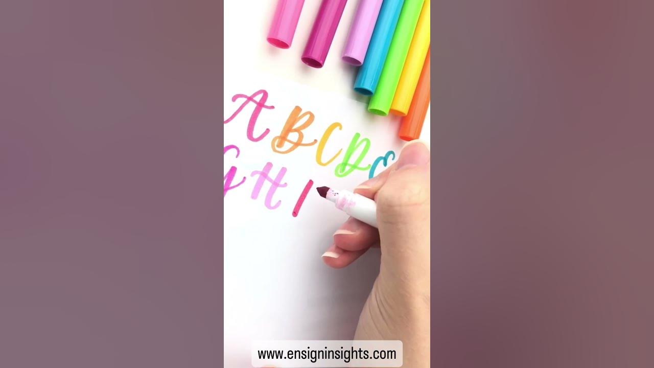 Crayola Markers for Hand Lettering Compared to International Pens