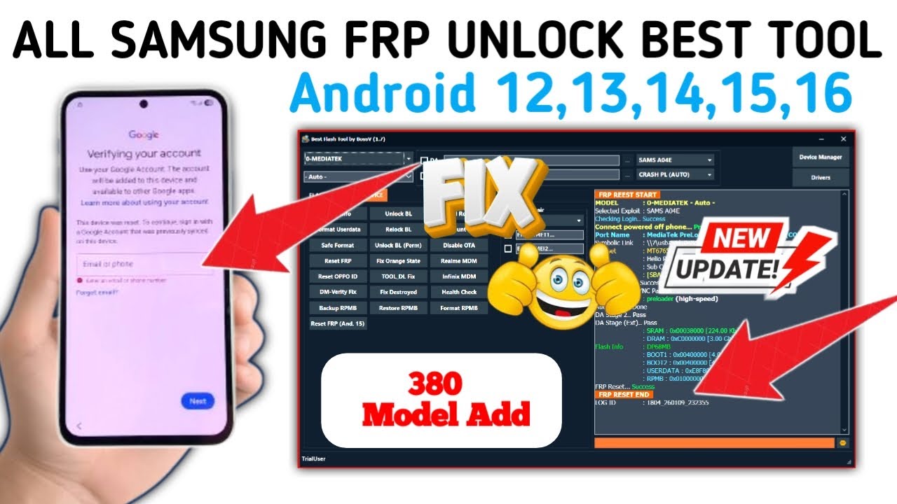 All Samsung FRP Bypass 2026 Android 13/14/15/16 | Samsung FRP Tool 2026 | Best Tool New Update |