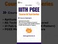 IIITH PGEE Course & Test Series | PGEE 2026 for CS | GO Classes #IIITHyderabad #PGEE #GoClasses