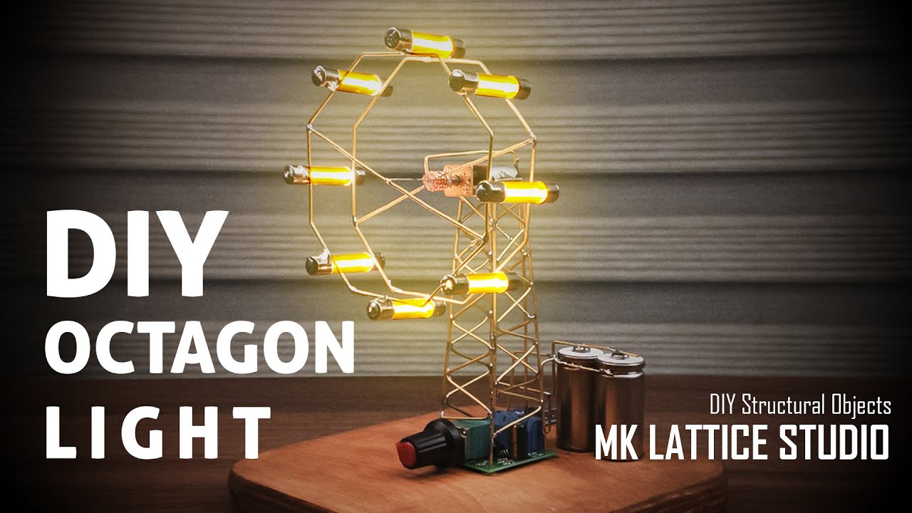 Octagonal LED Windmill Build | Wire Bending & Soldering ASMR