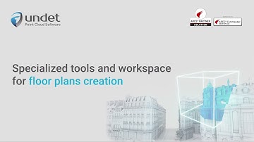 Efficient floor plan creation using specialized point cloud tools and workspace in ARES Commander