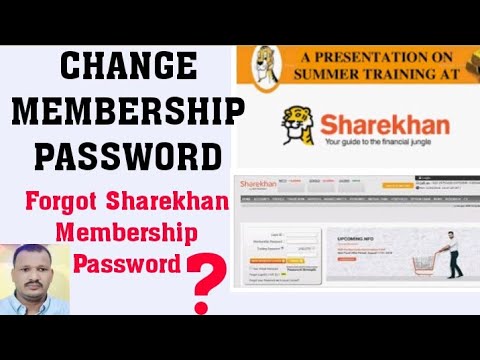 How to change sherkhan membership password? Forgot password in sharekhan#NKDSOLUTIONS