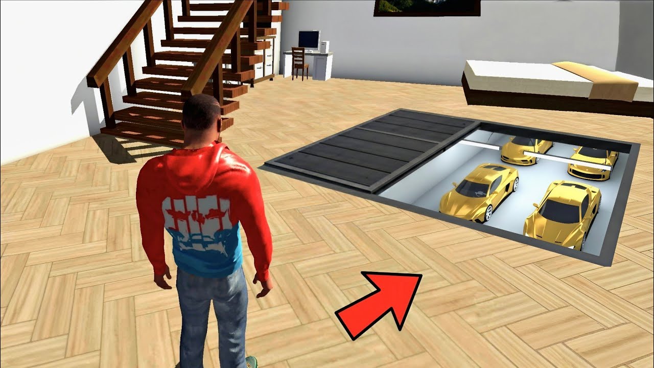 FRANKLIN FOUND A SECRET GARAGE UNDER HIS HOUSE IN INDIAN BIKES DRIVING 3D