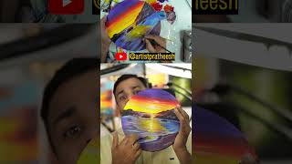 Sunset Seascape Painting | Part 7 | Easy Acrylic Painting