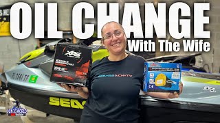 Oil change on 2022 Sea doo GTI se