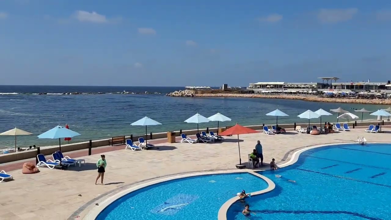 Golden Jewel beach at Alexandria, Egypt.