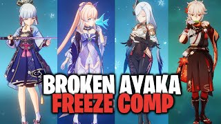 The Most BROKEN Ayaka Freeze Comp! | Genshin Impact