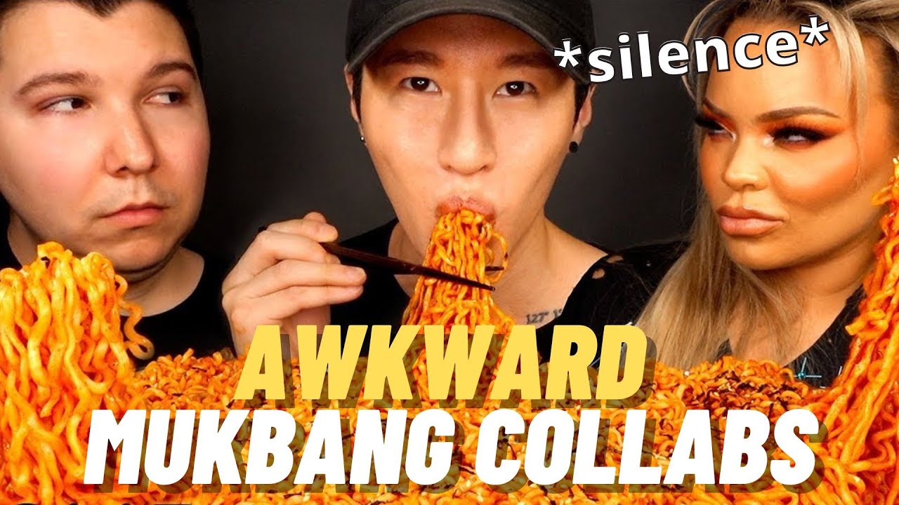 cringe awkward mukbang collab moments