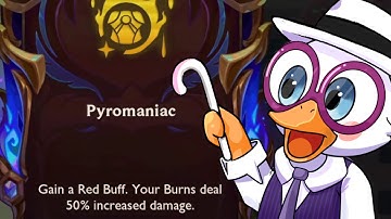 This Augment doubles your Burn, then I gave Singed Radiant Morello. It was insane.