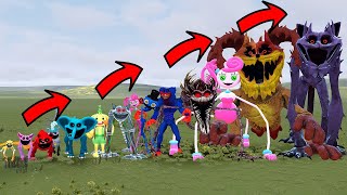 NEW SIZE COMPARISON ALL POPPY PLAYTIME CHAPTERS 31 CHARACTERS In Garry's Mod!