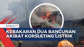 Dua Bangunan di Pademangan Terbakar, 11 Unit Mobil Damkar Dikerahkan ke Lokasi