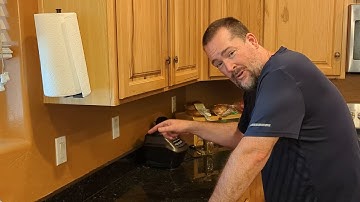 Wow! Look At All That Counter Space! We Put Our Paper Towel Holder on the Side of the Cabinet