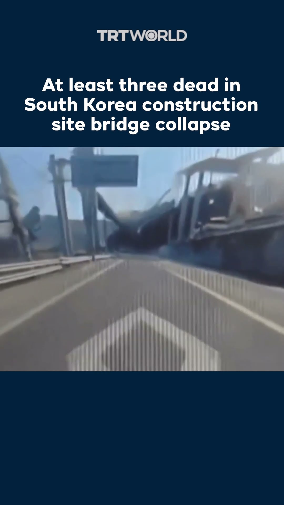 At least three dead in South Korea construction site bridge collapse