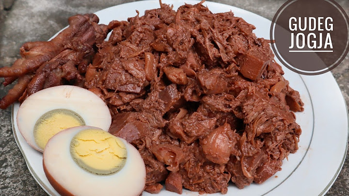HOW TO MAKE JOGJA'S SPECIAL JACKFISH EGG GUDEG