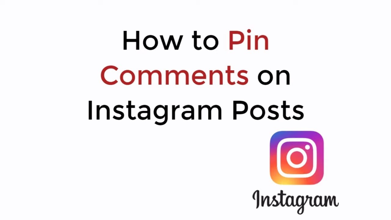 How to Pin Comments on Instagram Posts (2020) - YouTube