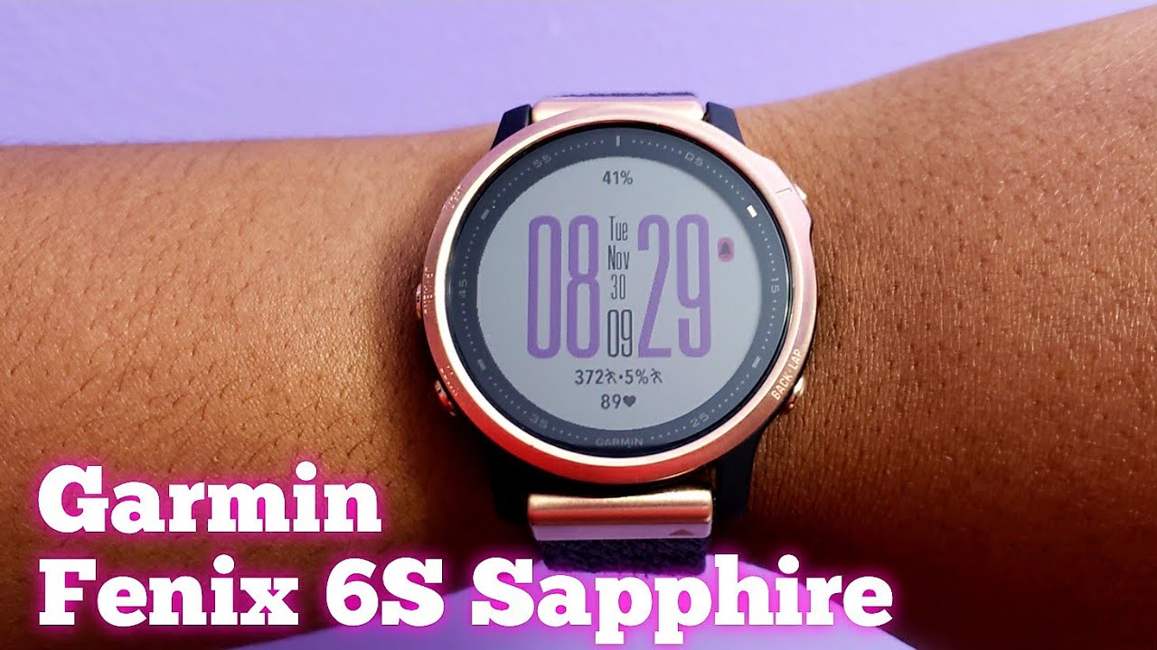 Garmin Fenix 6S Sapphire Rose Gold - YouTube