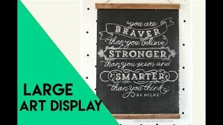 large chalkboard hanging art for cheap