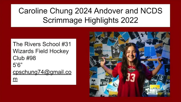 Caroline Chung 2024 GK Andover and NCDS Scrimmage ...