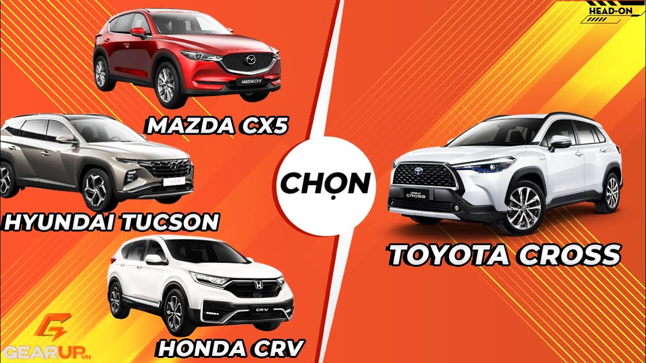 TOYOTA CROSS có đáng chọn hơn Hyundai Tucson, Honda CR-V, Mazda CX-5? | GearUp Head-on