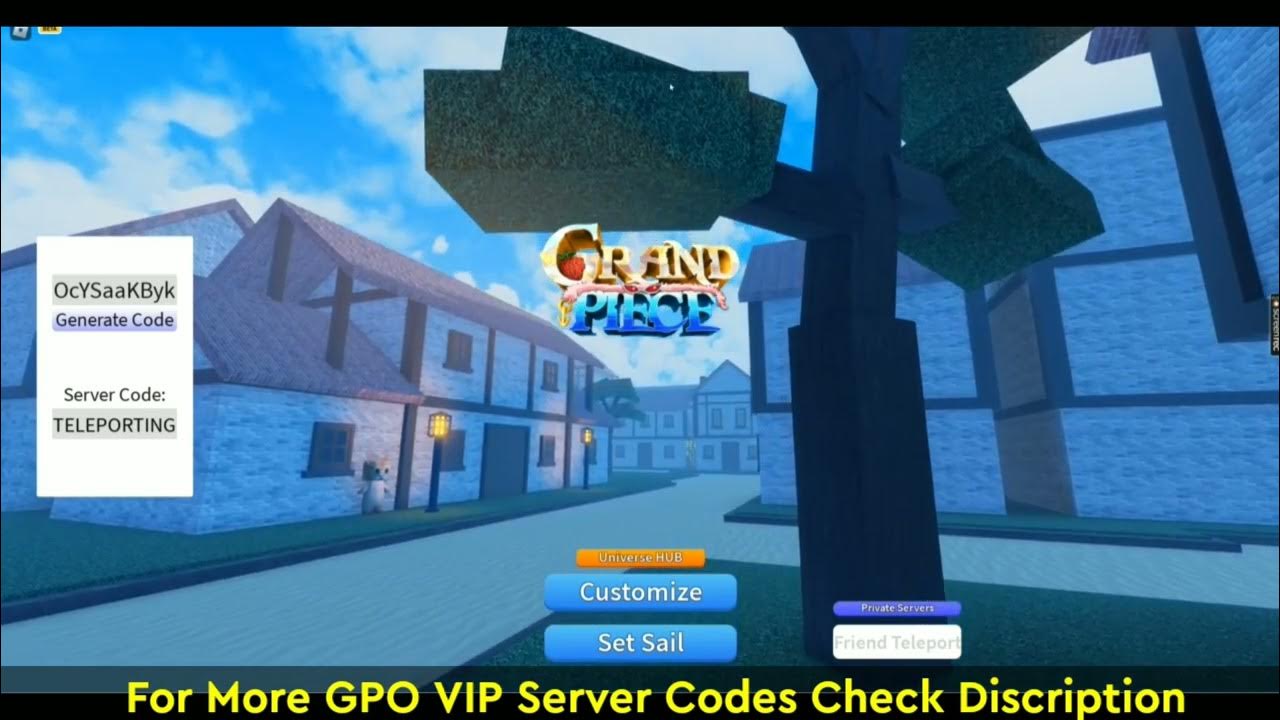 Grand Piece Online Private Server Codes (December 2023)