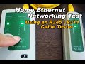 How to test and check Home Ethernet Network continuity using a RJ45/RJ11 Cable Tester