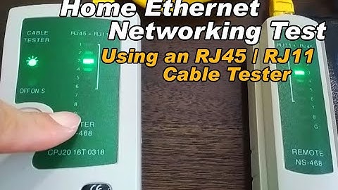 How to test and check Home Ethernet Network continuity using a RJ45/RJ11 Cable Tester