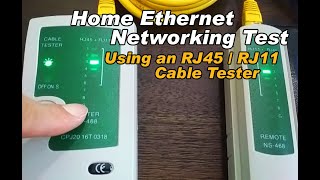 How to test and check Home Ethernet Network continuity using a RJ45/RJ11 Cable Tester