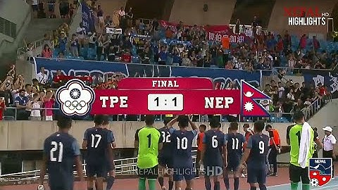 Nepal vs Chinese Taipei (1-1) ALL GOALS - International Friendly 2019