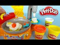 Play-Doh making toy breakfast unboxing and playing