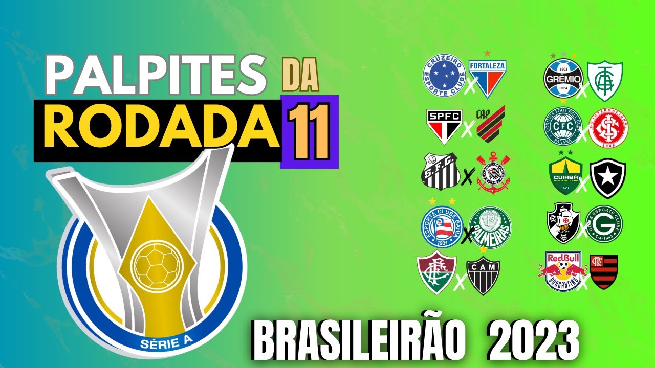 PALPITES BRASILEIRÃO 11ª RODADA SÉRIE A 2023 - YouTube