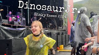 Event Staff Help Crowd Surfers at Dinosaur Jr. Set in Pouring Rain : Shaky Knees : Atlanta 2024
