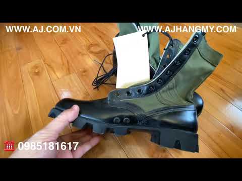 Giày jungle boots của Quân đội Mỹ sử dụng trong chiến tranh Việt Nam năm 1968 - Made in USA