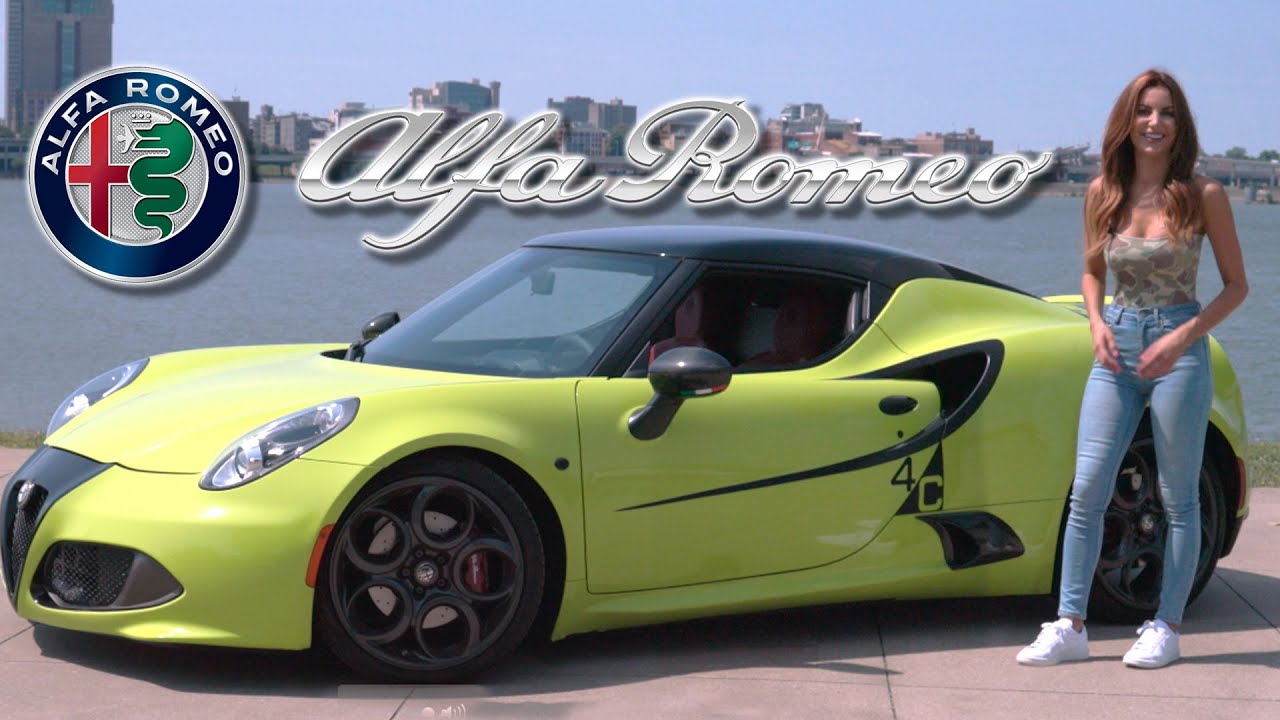 Lime Green ALFA ROMEO 4C coupe - wicked fun baby supercar! 