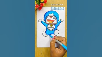 How to draw a cute Doreamon || Doremon drawing easy step by step ✨😍 #arpitaartwork #doreamon