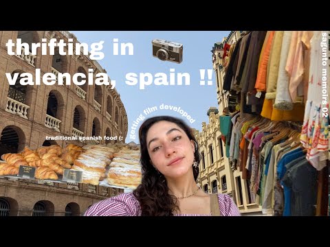 a day in valencia, spain !! ✨ thrifting, spanish food, train rides 🍽 🚲💫 sagunto memoirs 02 💌✨