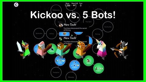 Kickoo vs 5 Crazy Bots on a Tiny Map