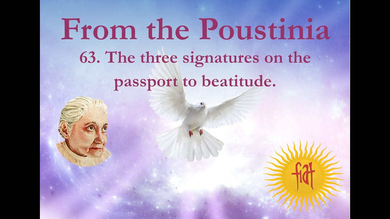 63. The three signatures on the passport to beatitude - YouTube