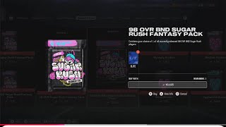 New Free 98 OVR BND Sugar Rush Fantasy Pack Madden NFL 26 Ultimate Team