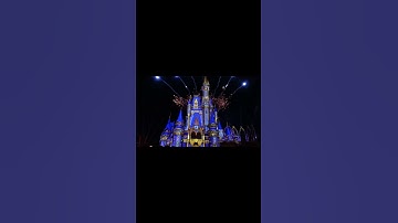 Disney World Castle Projection Show 2020  - Disney #shorts