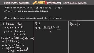 This is Question 5 of GMAT Algebra - Averages questions from GMATQuestions.org .
