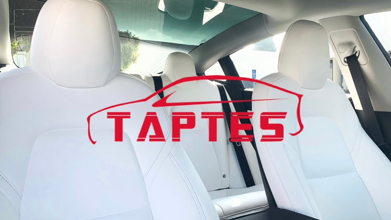  Maysoo Tesla Seat Covers Model Y White Car Seat Covers