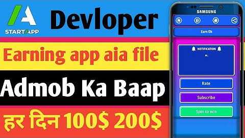 Startapp earning app aia file technical shiv technicalshiv