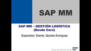 (1/3) MiniCurso de SAP MM: Overview  Presentación de SAP