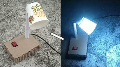 How to make table lamp at home! Table Lamp science project video!  #eagerinventor #scienceproject