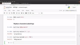 Python for Bioinformatics |  replace characters or nucleotides or substrings or subsequences