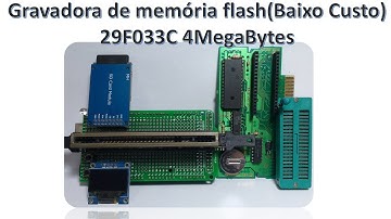 Gravadora de Memória Flash 29F033C 4MB (Baixo custo R$50,00) - Shield Arduino / PARTE 1