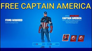 HOW TO GET NEW CAPTAIN AMERICA SKIN FREE IN FORTNITE! NEW FORTNITE CAPTAIN AMERICA SKIN