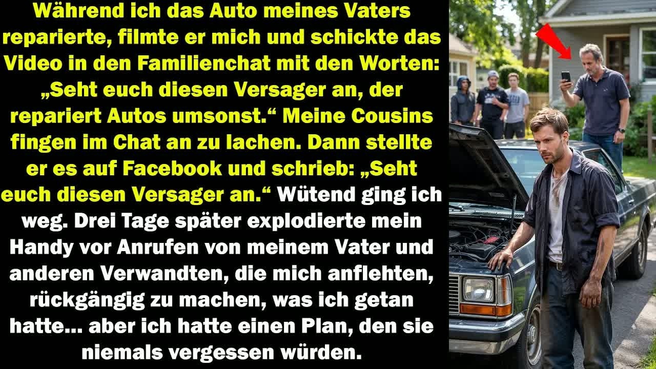 Mein Vater verspottete mich online drei Tage später bettelte die ganze Familie nach meiner Rache