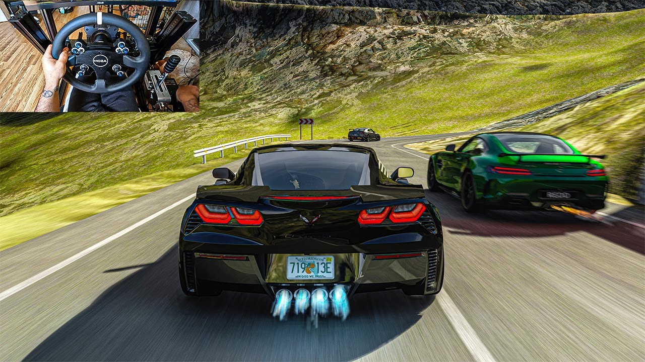 789HP Corvette C7 & 850HP AMG GTR & 888HP Nissan GTR Mountain Run ...